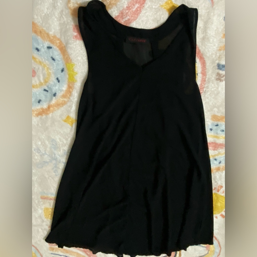 Cafe Noir’s Sheer Dress with separate spaghetti inner